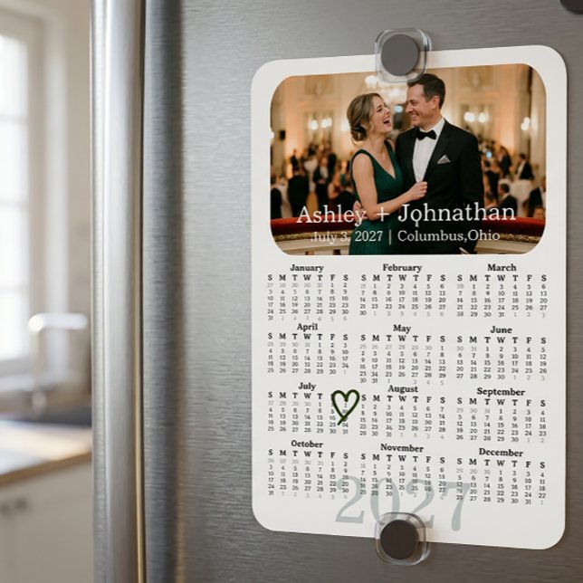 Íman Ímã de Foto de Salvamento de Data Personalizado Ca (Criador carregado)