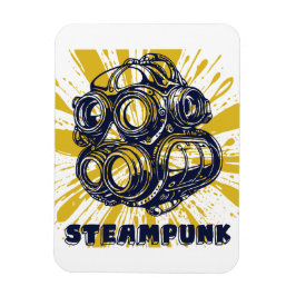 Íman Ímã de Foto Flexível - Arte Steampunk Vintage