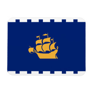 Íman Ímã de foto flexível com bandeira de Quebec City