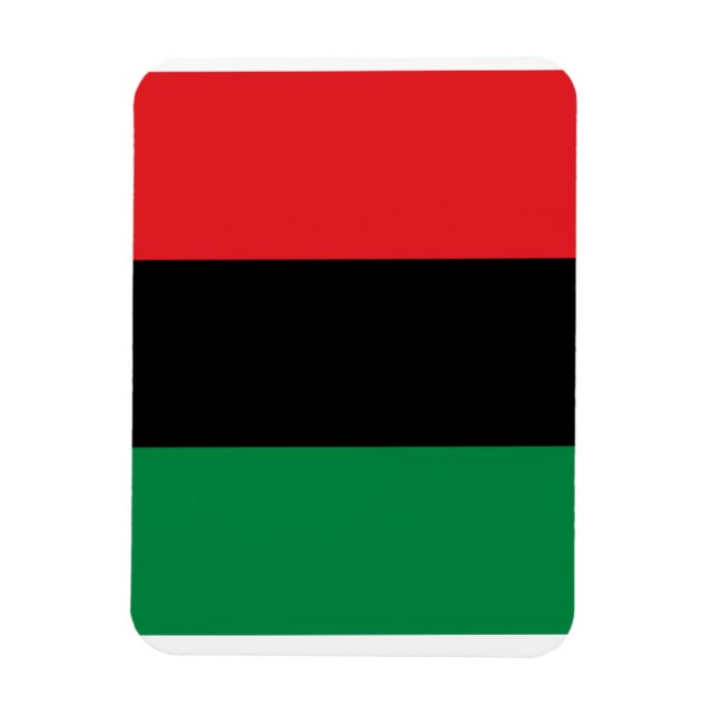 Íman Ímã de Foto Flexível da Bandeira Pan-Africana (Vertical)