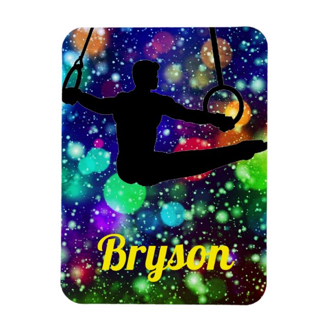 Íman Ímã de Foto Flexível de Argolas de Ginástica Mascu (Vertical)