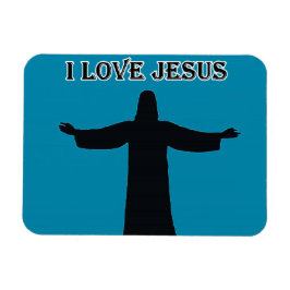 Íman Ímã de Foto Flexível Eu amo Jesus