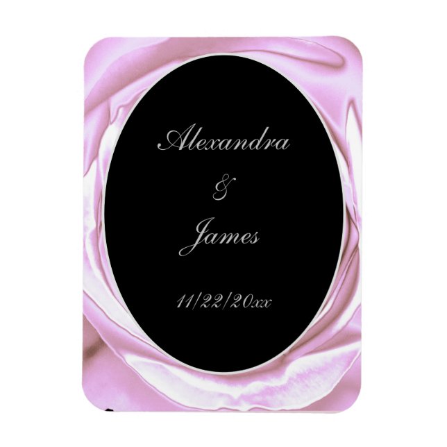 Íman Ímã de Foto Flexível Rosa Metálico (Vertical)