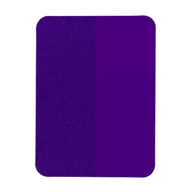 Íman Ímã de Foto Flexível Roxo de Design Dividido Perso (Vertical)