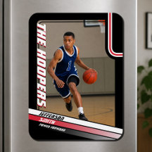 Ímã de Foto Personalizado de Jogador de Basquete P