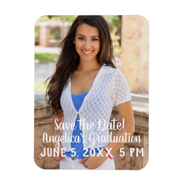 Íman Ímã de Foto Personalizado de Save the Date de Form (Vertical)