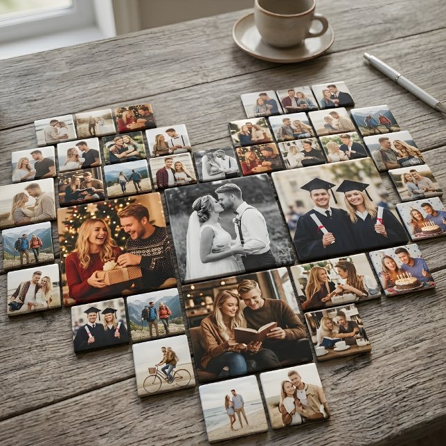 Íman Ímã de Foto Personalizado para Geladeira, Presente (Personalized photo magnets | Wedding Birthday Graduation Party Memories Keepsake Gift)