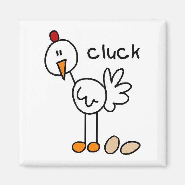 Íman Ímã de Galinha Cluck (Frente)