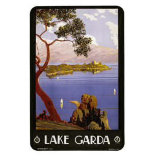 Íman Ímã de Garda Italia do lago vintage
