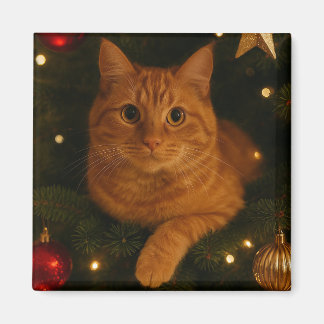 Íman Ímã de Gato de Natal