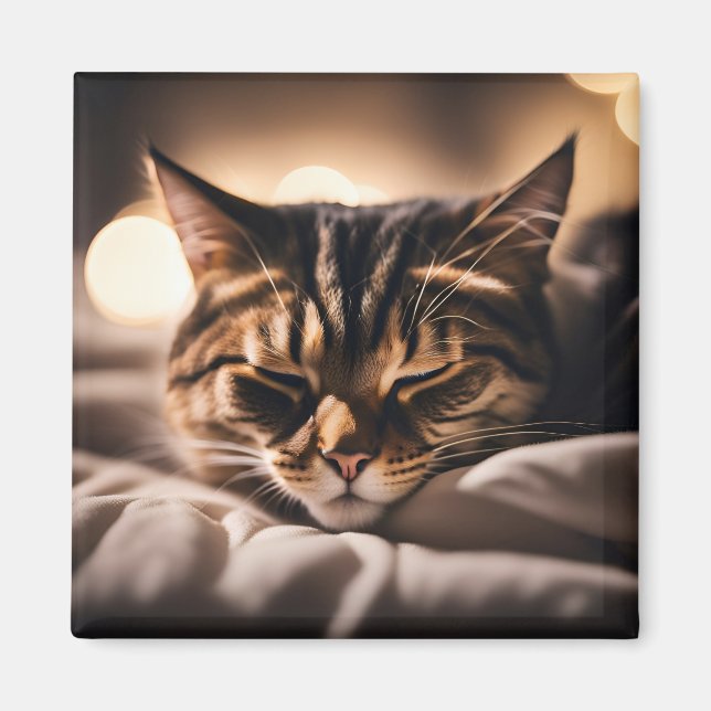 Íman Ímã de Gato Dormindo (Frente)