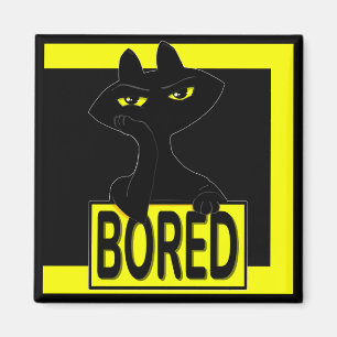 Íman Ímã de Gato Preto Bad Boogie Engraçado Sarcástico 