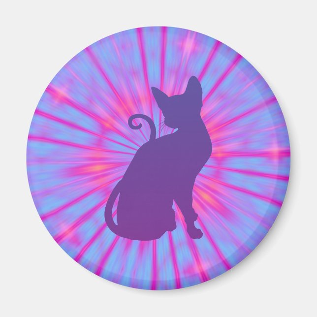 Íman Ímã de Gato Roxo (Frente)