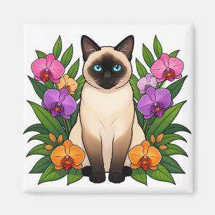 Íman ímã de gato siamês tropical