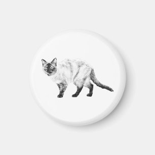 Íman Ímã de Gato Sombreado Fridge Pal