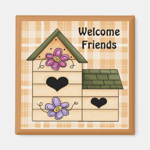 Íman Imã de geladeira 4 do Country Birdhouse