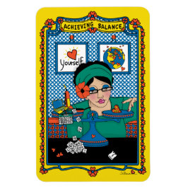 Íman Ímã de Geladeira Achieving Balance_B_4x6