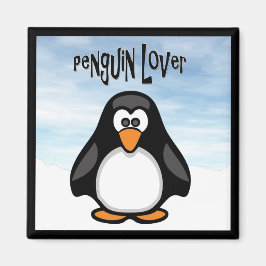Íman Ímã de Geladeira Amante de Pinguim