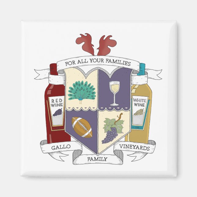 Íman Imã de geladeira ao quadrado (Frente)