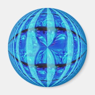 Íman Imã de geladeira azul da esfera redonda