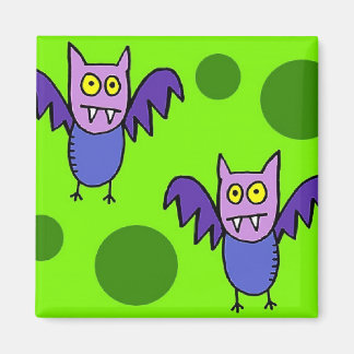 Íman imã de geladeira "Bats de Cartoon"