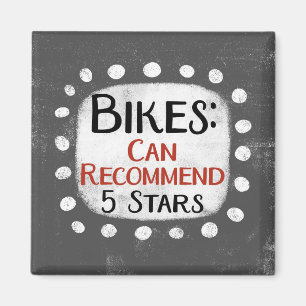 Íman Ímã de Geladeira Bikes Review 5 Estrelas
