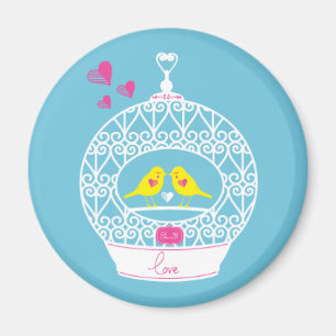 Íman Imã de geladeira bonito - design do Birdcage