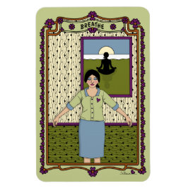 Íman Ímã de Geladeira Breathe_A_4x6