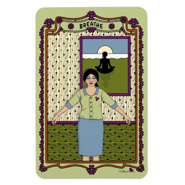 Íman Ímã de Geladeira Breathe_A_4x6 (Vertical)