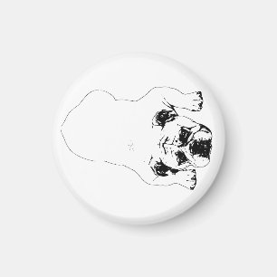 Íman Ímã de Geladeira Bulldog Winter