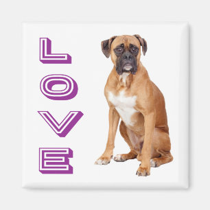 Íman Ímã de Geladeira Cachorrinho Boxer Amoroso