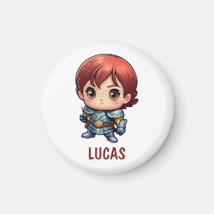 Íman Ímã de Geladeira Chibi Knight Custom Kids