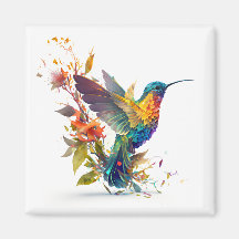 Imã de geladeira Clássica de Humminbird