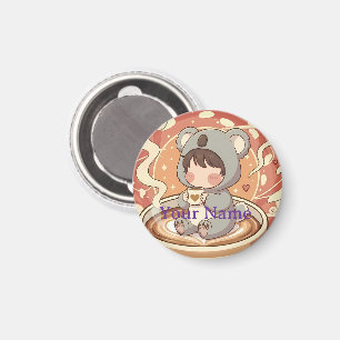 Íman Ímã de Geladeira Coala Kawaii Fofo Chibi