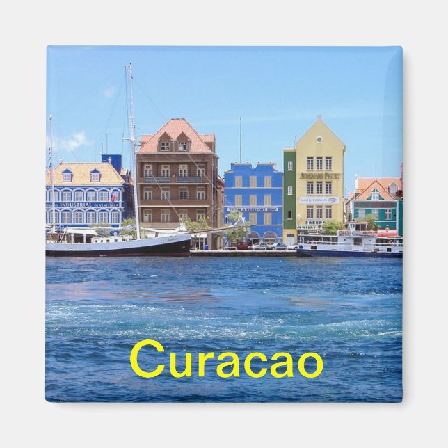 Íman Imã de geladeira Curacao (Frente)