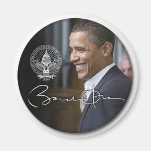 Íman Imã de geladeira da assinatura de Obama -
