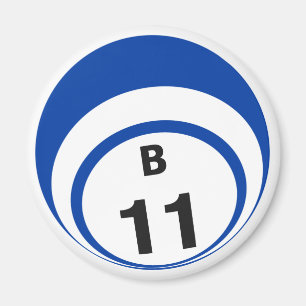 Íman Imã de geladeira da bola do bingo B11