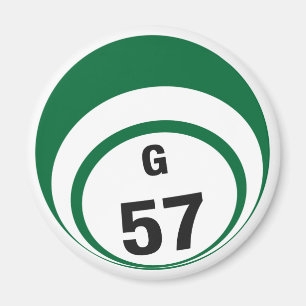 Íman Imã de geladeira da bola do bingo G57