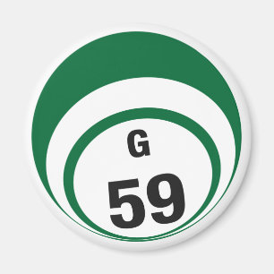 Íman Imã de geladeira da bola do bingo G59