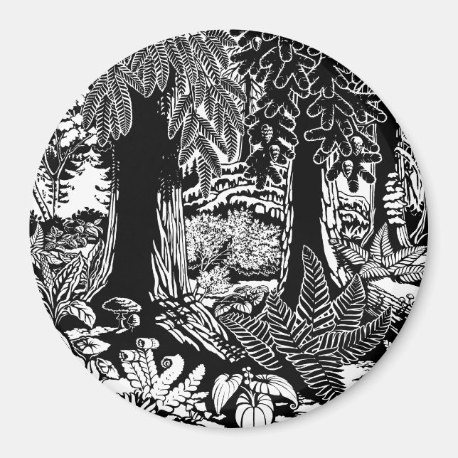 Íman Imã de geladeira da Floresta do Magnet Stanley Par (Frente)