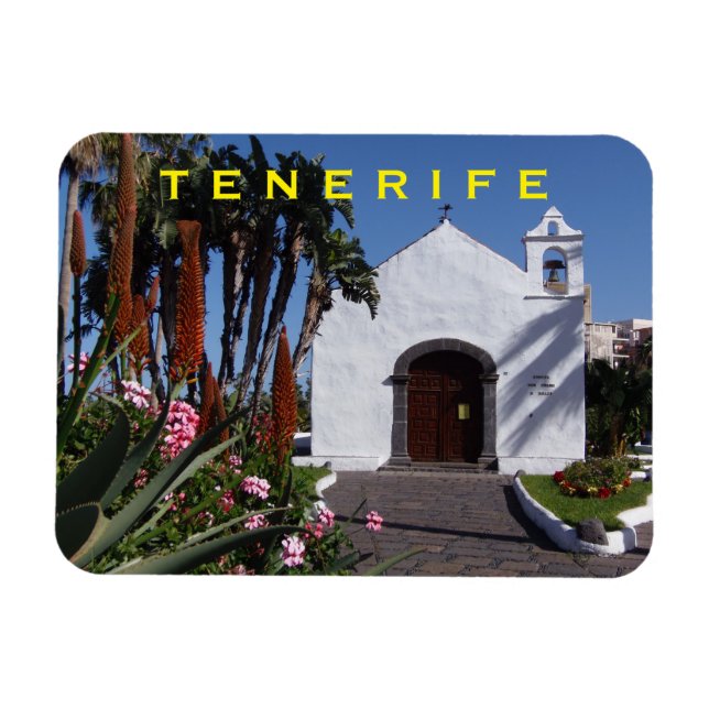 Íman Imã de geladeira da igreja de Tenerife (Horizontal)
