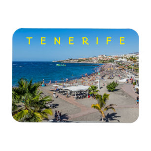 Íman Imã de geladeira da opinião da praia de Tenerife
