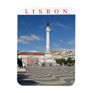 Íman Imã de geladeira da Praça Lisboa Rossio