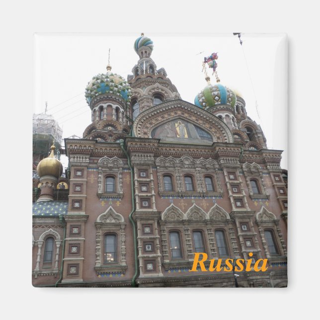 Íman Imã de geladeira da Rússia (Frente)