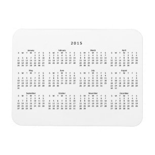 Íman Imã de geladeira de 2015 calendários