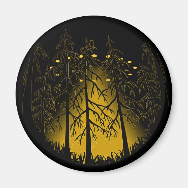 Íman Imã de geladeira de Arte da OVNI Legal Magnets & G (Frente)