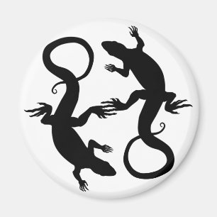 Íman Imã de geladeira de Arte Lizard - Presentes e Magn