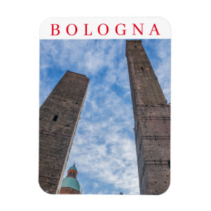 Íman imã de geladeira de Bolonha - Duas Torres