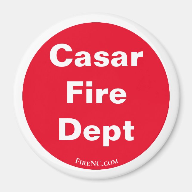 Íman Imã de geladeira de Bombeiros do Casar NC (Frente)
