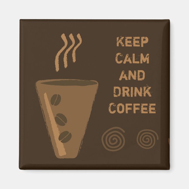 Íman Imã de geladeira de café (Frente)